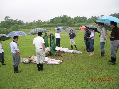 曾庄水库发生管涌险情