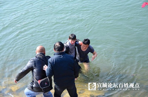 宣城汪辉琪毫不犹豫下水营救落水儿童 安徽好人网