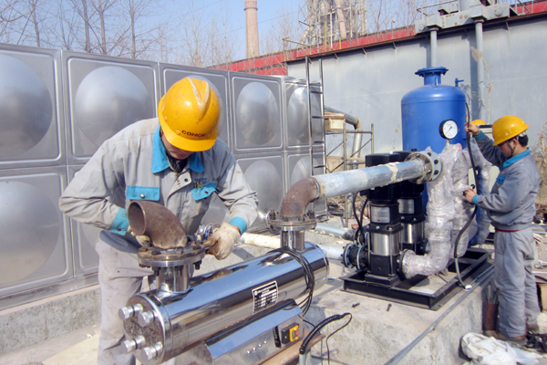 枞阳海螺圆满完成万吨线生活水技改工作